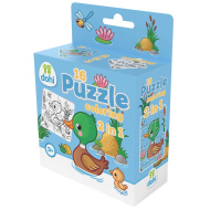 16-teiliges Malpuzzle 2-in-1 - Ente