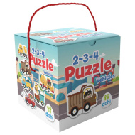 2-3-4-Teile-Puzzle - Fahrzeuge