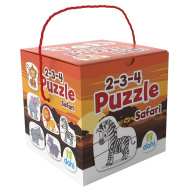 2-3-4-Teile-Puzzle - Safari