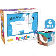 6-in-1 Puzzle-Würfel - Arktische Tiere