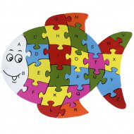 ABC - 123 Fischbaum Lernpuzzle