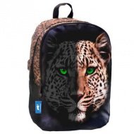 Animal Planet abgerundeter Leoparden-Schulranzen, Rucksack 32x15x45cm