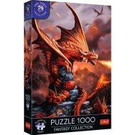 Anne Stokes: Feuer speiender Drache 1000-teiliges Premium Plus Puzzle - Trefl