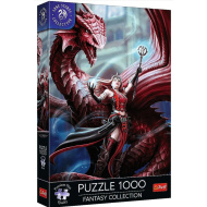 Anne Stokes: Scharlachrot 1000-teiliges Premium Plus Puzzle - Trefl