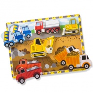 Arbeitsfähiges dickes Holzformpuzzle mit 6 Teilen - Melissa &amp; Doug