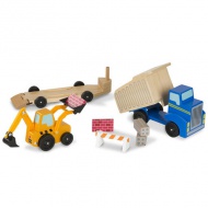 Arbeitsfahrzeuge Holzfahrzeug-Set - Melissa &amp; Doug