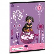 Ars Una: Cute Animals - Welpe Dackel 1. Klasse liniertes Heft A/5