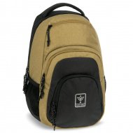 Ars Una: Dune braun-schwarzer AU-2 Schulranzen, Rucksack 32x46x22cm