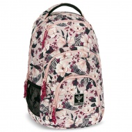 Ars Una: Flowery Pink Blumen AU-2 Schultasche, Rucksack 32x46x22cm