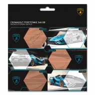 Ars Una: Lamborghini Auto-Motiv verpackte Heftetiketten 3x6 Stück