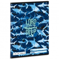 Ars Una: Lord of the Deep Haifisch-liniertes Heft A/5