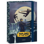 Ars Una Ninjas in the dark Gummiband-Heftbox A/4