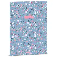 Ars Una: Pearl Blossom Blue blumige Gummibandmappe A/4