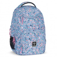 Ars Una: Pearl Blossom blumige AU-6 Schultasche, Rucksack 34x45x26cm