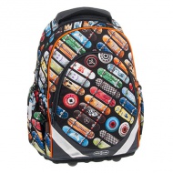 Ars Una: Rollin Mania Skateboard Anatomischer M Schulranzen, Rucksack