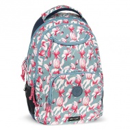 Ars Una: Rosy Magnolia AU-6 Schultasche, Rucksack 34x49x26 cm