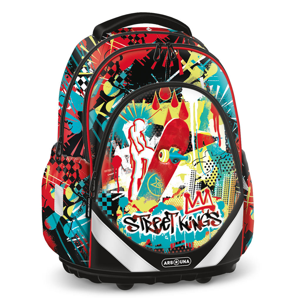 Ars Una: Street Kings anatomischer Schulranzen, Rucksack 33x42x21cm