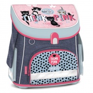 Ars Una: Think Pink kompakter Schulranzen mit Magnetverschluss, Rucksack 33x41x24 cm