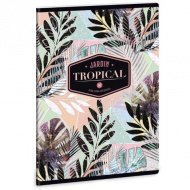 Ars Una: Tropical Leaf kariertes Heft A/5 40 Seiten