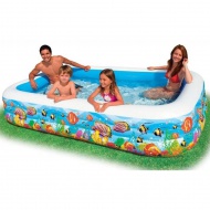 Aufblasbarer Familienpool mit Meeresmuster 305cm - Intex