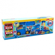 Autotransporter-Bus-Spielset mit Sound