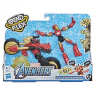 Avengers Bend and Flex Rider Iron Man Figur mit Motorrad - Hasbro