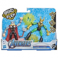 Avengers Bend and Flex Thor vs. Loki Figurenset - Hasbro