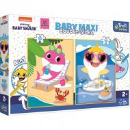 Baby Shark beidseitiges 4-in-1 Baby Maxi Puzzle 2x10 Teile - Trefl