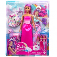 Barbie® Fairytale: Verwandlung Meerjungfrau Puppe 2023 mit Zubehör - Mattel