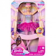 Barbie®: Glänzende Regenbogen-Ballerina mit blondem Haar und Licht - Mattel