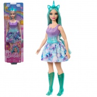 Barbie Dreamtopia: Einhorn-Puppe in blau-lila Kleid - Mattel