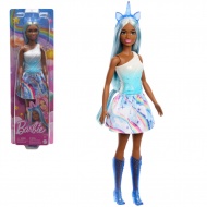 Barbie Dreamtopia: Einhorn-Puppe in blauem Regenbogenkleid - Mattel