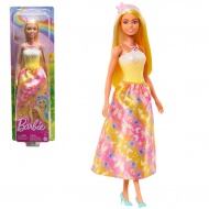 Barbie Dreamtopia: Prinzessinnenpuppe im gelb-rosa Schmetterlingskleid - Mattel