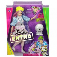 Barbie Extra: Puppe in glitzerndem Outfit, mit Haustier - Mattel