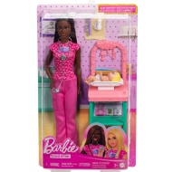 Barbie Kinderärztin Karrierepuppe Spielset mit braunen Haaren - Mattel