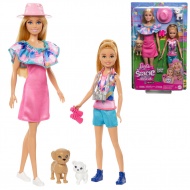 Barbie: Stacie zur Rettung - Barbie und Stacie Set mit Welpen und Zubehör - Mattel