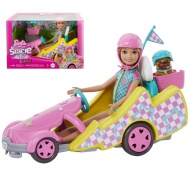 Barbie: Stacie zur Rettung - Go-Kart-Set mit kleinem Hund - Mattel