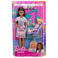 Barbie Zahnärztin Karrierepuppe Spielset mit braunen Haaren - Mattel