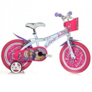 Barbie rosa-weiße Kinderfahrrad in Größe 12 - Dino Bikes Fahrrad