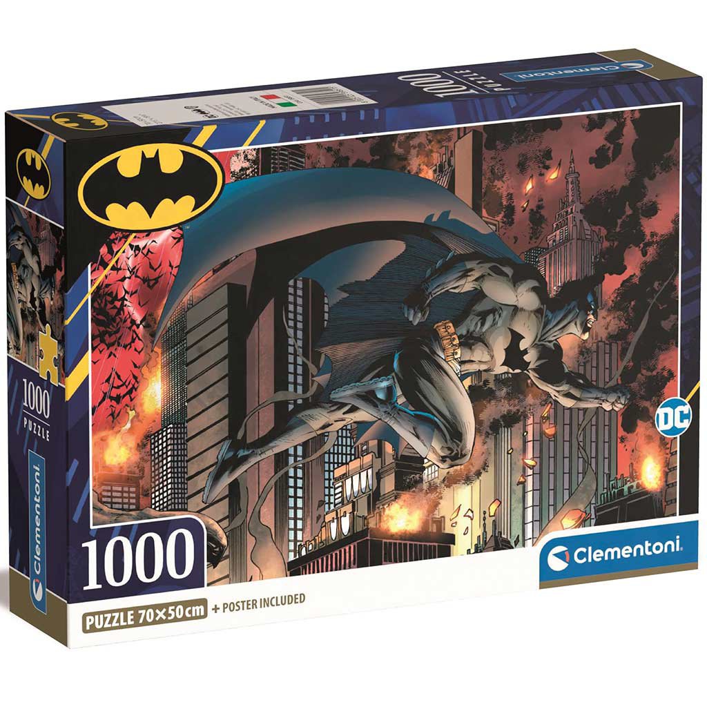 Batman 1000-teiliges Compact-Puzzle 70x50cm - Clementoni