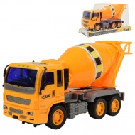 Bau-LKW: Betonmischer-LKW mit Schwungrad-Design 19cm