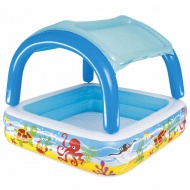 Bestway: Beach Buddy™ Planschbecken mit Sonnenschutzdach 140 x 140 x 114 cm