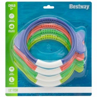 Bestway: Lil Fish™ fischförmiges Tauchring-Set, 4-teiliges Set