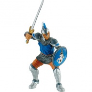 Blauer Schwertkämpfer-Ritter Spielfigur - Bullyland