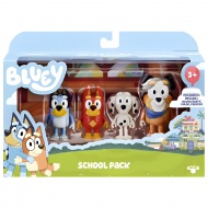 Bluey: Bluey und Freunde in der Schule 4-teiliges Spielfigurenset