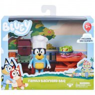 Bluey: Garten-BBQ-Party-Spielset mit Bandit-Figur