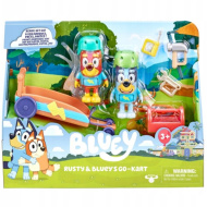 Bluey Gokart-Set mit 2 Figuren