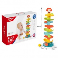 Bunte Baby-Kugelbahn-Turm