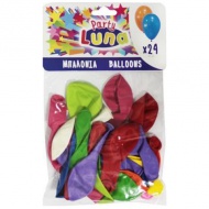 Bunte Luftballons 24er-Pack