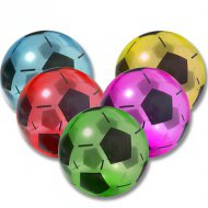 Bunter Fußballmuster-Gummiball in verschiedenen Farben, 23 cm